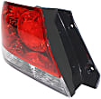 Driver Side Tail Light, without Bulb, Halogen, Clear and Red Lens, ES/LS Models, 4 Cyl., 2.0L Engine, Sedan