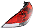 Driver Side Tail Light, without Bulb, Halogen, Clear and Red Lens, ES/LS Models, 4 Cyl., 2.0L Engine, Sedan