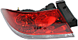 Driver Side Tail Light, without Bulb, Halogen, Clear and Red Lens, ES/LS Models, 4 Cyl., 2.0L Engine, Sedan
