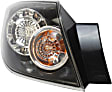 Driver Side, Outer Tail Light, with Bulb, LED, Clear Lens, Hatchback