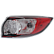 Passenger Side, Outer Tail Light, with Bulb, LED, Clear Lens