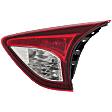 Passenger Side, Inner Tail Light, with Bulb, Halogen, Red Lens