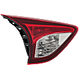 Driver Side, Inner Tail Light, with Bulb, Halogen, Red Lens, CAPA CERTIFIED