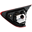 Driver Side, Inner Tail Light, with Bulb, Halogen, Red Lens, CAPA CERTIFIED