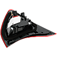 Driver Side, Inner Tail Light, with Bulb, Halogen, Red Lens, CAPA CERTIFIED