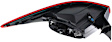 Passenger Side, Outer Tail Light, with Bulb, Halogen, Clear and Red Lens, CAPA CERTIFIED
