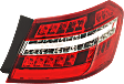 2010-2013 Mercedes Benz E350 - Passenger Side, Outer Tail Light, with Bulb, LED, Clear and Red Lens, E-Class, W212, Sedan / Hybrid