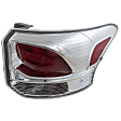 Passenger Side Tail Light, with Bulb, Halogen, Clear Lens, Standard Type