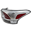 Passenger Side Tail Light, with Bulb, Halogen, Clear Lens, Standard Type