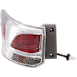 Driver Side Tail Light, with Bulb, Halogen, Clear Lens, Standard Type