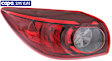 2017 Mazda 3 - Driver Side, Outer Halogen Tail Light, With bulb(s),  Mounts On Body, Japan or Mexico Built Vehicle, OE Replacement, Hatchback, CAPA Certified