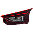 Passenger Side, Inner Tail Light, with Bulb, Halogen, Clear and Red Lens, Hatchback, Japan Built Vehicle