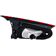 Passenger Side, Inner Tail Light, with Bulb, Halogen, Clear and Red Lens, Hatchback, Japan Built Vehicle