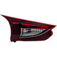 Driver Side, Inner Tail Light, with Bulb, Halogen, Clear and Red Lens, Hatchback, Japan Built Vehicle