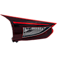 Driver Side, Inner Tail Light, with Bulb, Halogen, Clear and Red Lens, Hatchback, Japan Built Vehicle