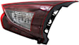 Passenger Side, Inner Tail Light, with Bulb, LED, Clear and Red Lens, Hatchback, Japan Built Vehicle, CAPA CERTIFIED