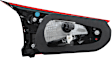 Passenger Side, Inner Tail Light, with Bulb, LED, Clear and Red Lens, Hatchback, Japan Built Vehicle, CAPA CERTIFIED