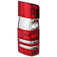 2010-2018 Mercedes Benz Sprinter 2500 - Driver Side Tail Light, with Bulb, Halogen, Clear and Red Lens, Base Model