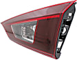 Passenger Side, Inner Tail Light, without Bulb, Halogen, Clear and Red Lens, CAPA CERTIFIED