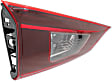 Driver Side, Inner Tail Light, without Bulb, Halogen, Clear and Red Lens, CAPA CERTIFIED
