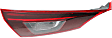 Driver Side, Inner Tail Light, without Bulb, Halogen, Clear and Red Lens, CAPA CERTIFIED