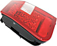 Passenger Side, Inner Tail Light, with Bulb, LED, Clear and Red Lens, E-Class, W212, Sedan