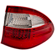 Passenger Side, Outer Tail Light, with Bulb, LED, Clear and Red Lens, Wagon, With Avantgarde Package