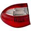 Driver Side, Outer Tail Light, with Bulb(s), LED, Clear and Red Lens, Wagon, With Avantgarde Package