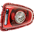 Driver Side Tail Light, with Bulb, Halogen, Clear Lens, White Turn Indicator, Hatchback/Convertible 09-10