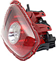 Driver Side Tail Light, with Bulb, Halogen, Clear Lens, White Turn Indicator, Hatchback/Convertible 09-10
