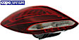 Driver Side Tail Light, with Bulb, Halogen, Clear and Red Lens, Sedan, CAPA CERTIFIED