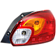 Passenger Side Tail Light, with Bulb, Halogen, Amber, Clear and Red Lens