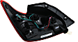 Passenger Side Tail Light, with Bulb, Halogen, Amber, Clear and Red Lens