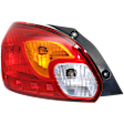 Driver Side Tail Light, with Bulb, Halogen, Amber, Clear and Red Lens