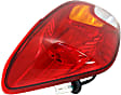 Driver Side Tail Light, with Bulb, Halogen, Amber, Clear and Red Lens