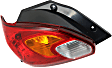 Driver Side Tail Light, with Bulb, Halogen, Amber, Clear and Red Lens