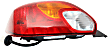 Driver Side Tail Light, with Bulb, Halogen, Amber, Clear and Red Lens