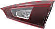 Passenger Side, Inner Tail Light, with Bulb, LED, Smoked Lens, Production Date To March 31 2014, Sedan, Japan Built Vehicle, CAPA CERTIFIED