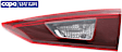 Passenger Side, Inner Tail Light, with Bulb, LED, Smoked Lens, Production Date To March 31 2014, Sedan, Japan Built Vehicle, CAPA CERTIFIED