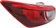 Driver Side, Outer Tail Light, with bulb, Halogen, Mounts On Body, CAPA Certified