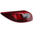 Driver Side, Outer Tail Light, with Bulb, LED, Red Lens, CAPA CERTIFIED
