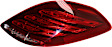 Passenger Side Tail Light, with Bulb, LED, Clear and Red Lens, Sedan