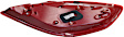 Passenger Side Tail Light, with Bulb, LED, Clear and Red Lens, Sedan