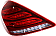 Driver Side Tail Light, with Bulb, LED, Clear and Red Lens, Sedan