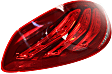 Driver Side Tail Light, with Bulb, LED, Clear and Red Lens, Sedan