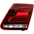 Passenger Side, Inner Tail Light, with Bulb, LED, Clear and Red Lens, E-Class, Sedan