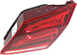 Passenger Side, Inner Tail Light, with Bulb, LED, Clear and Red Lens, E-Class, Sedan