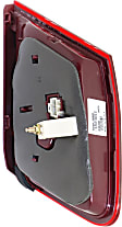 Passenger Side, Inner Tail Light, with Bulb, LED, Clear and Red Lens, E-Class, Sedan