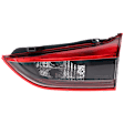 Passenger Side, Inner Tail Light, with Bulb, Halogen, Clear and Red Lens, 4 Cyl., 2.5L Engine