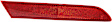 Rear, Driver Side Bumper Reflector